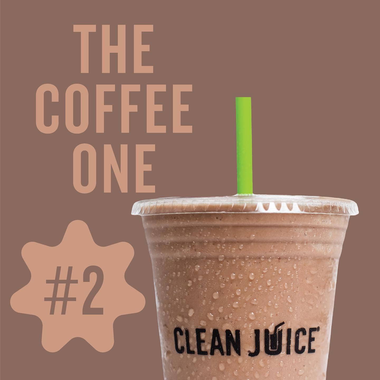 Brown The Coffee One smoothie from Clean Juice
